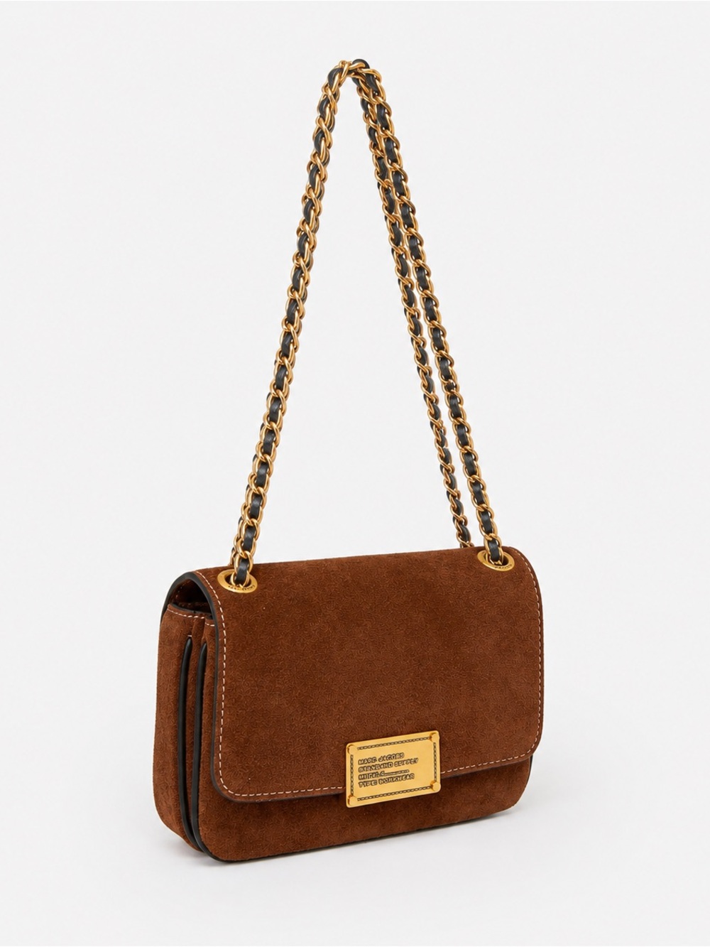 Marc Jacobs Brown Suede Crossbody Bag